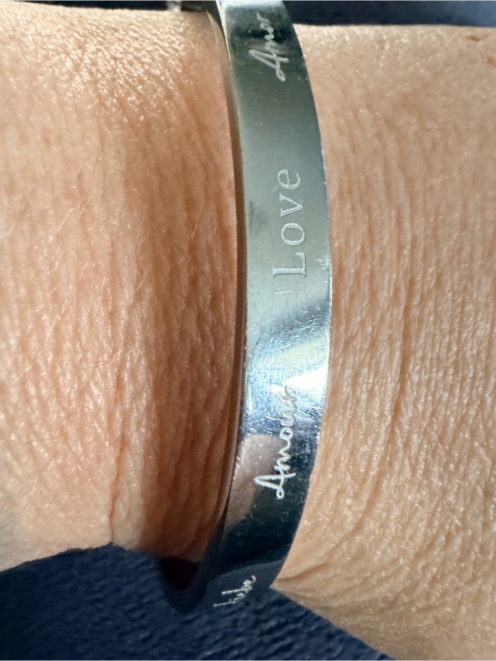South hill ,   'Love' Script Bangle